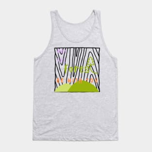 May the forest be with you with wood grain background Tank Top